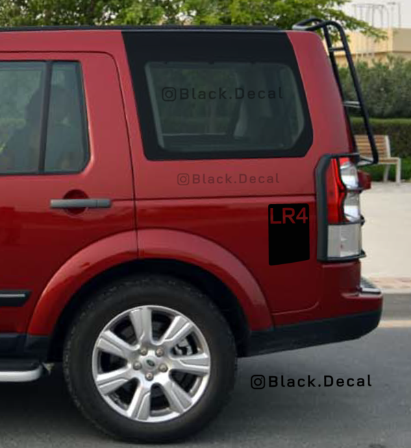 Side graphic decal for rear quarter or Land Rover Discovery