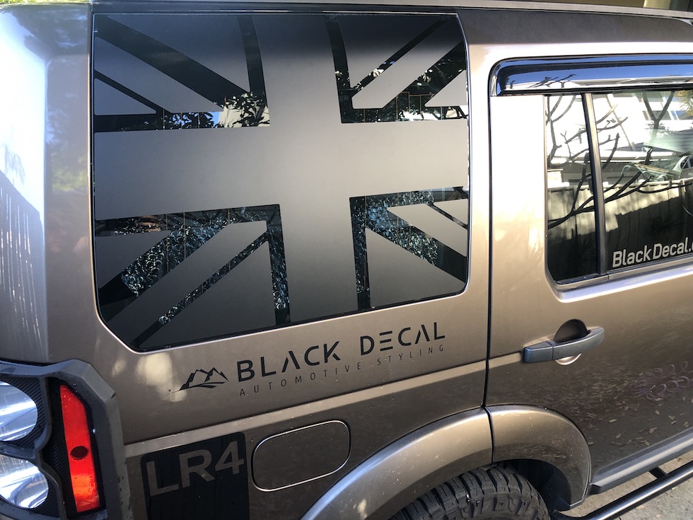 Discovery LR4, LR3 Side Window Bold Union Flag